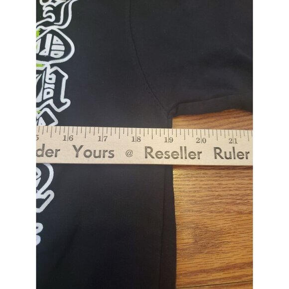 Fashion Nova Hoodie Women's Size Small Black Green All Smiles Over Here NWOT - Picture 8 of 10